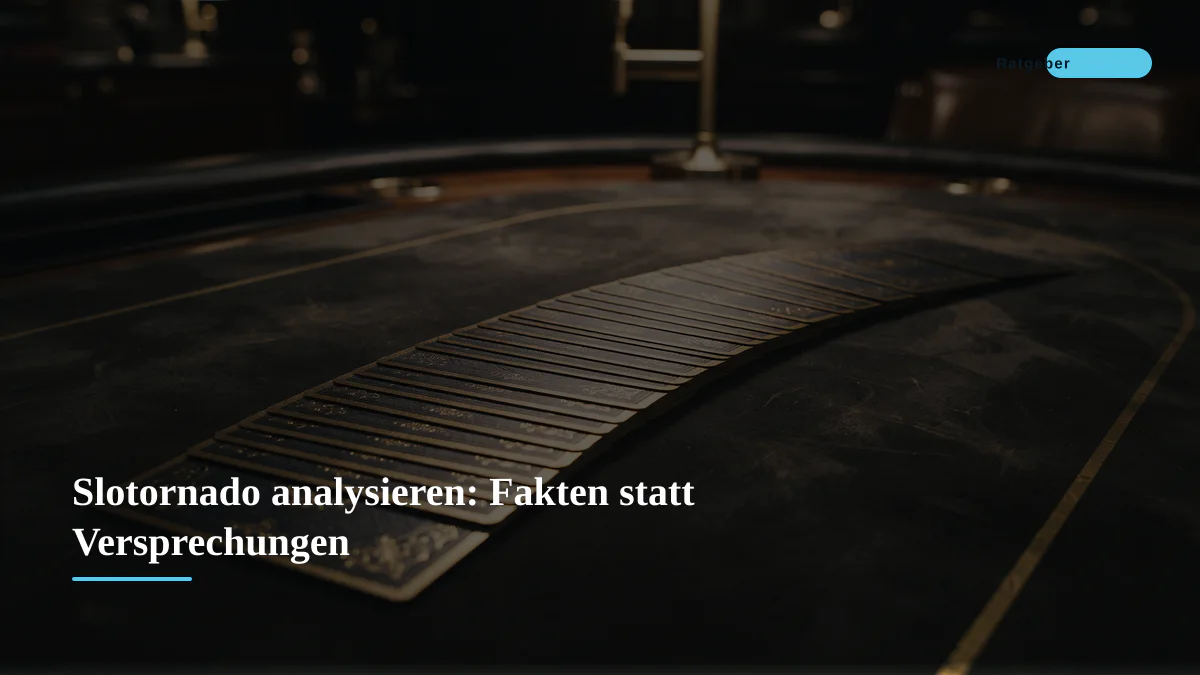 Slotornado analysieren: Fakten statt Versprechungen