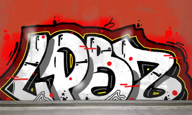 Graffiti artwork by LPBER