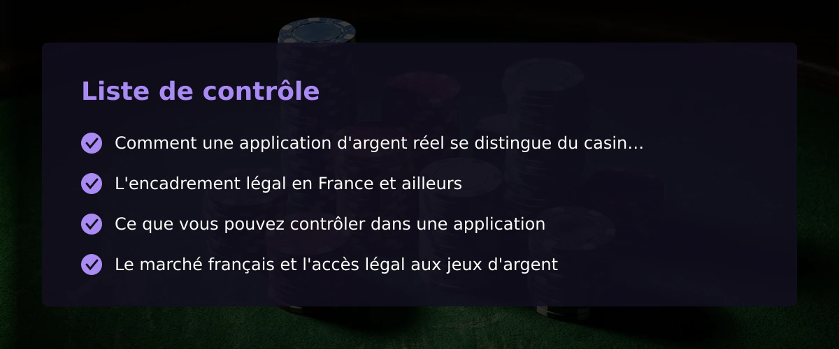 Application casino argent réel : entre souvenirs du comptoir et réalité numérique — Liste de contrôle