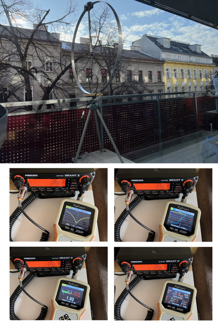 Messwerte Mag Loop am Balkon