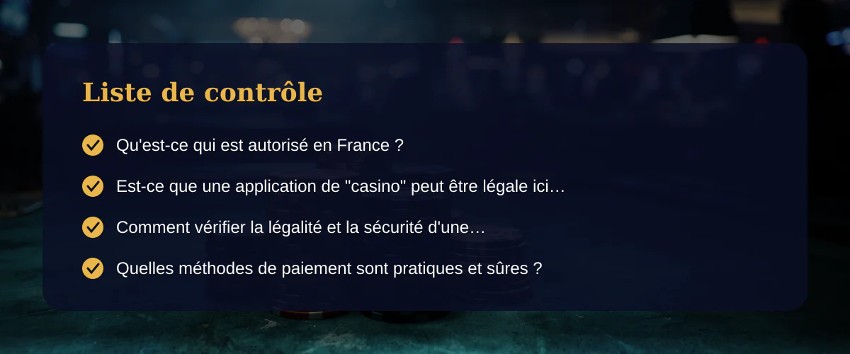 Meilleur application casino argent réel : que faut-il vraiment savoir ? — Liste de contrôle