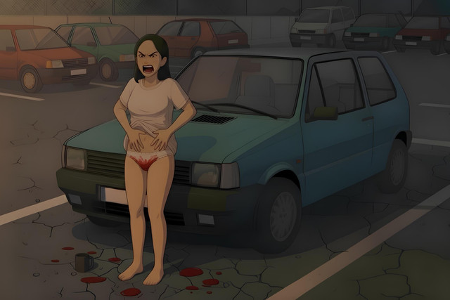 Mulher sem Calça fica com Raiva Após Menstruar por Falta de Calça
