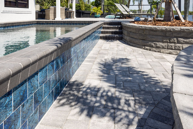 travertine pool deck Southwest Florida Cape Coral Fort Myers installation pavers