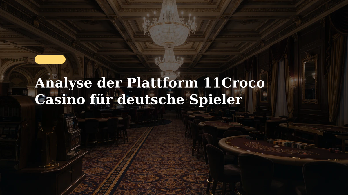 Analyse der Plattform 11Croco Casino für deutsche Spieler