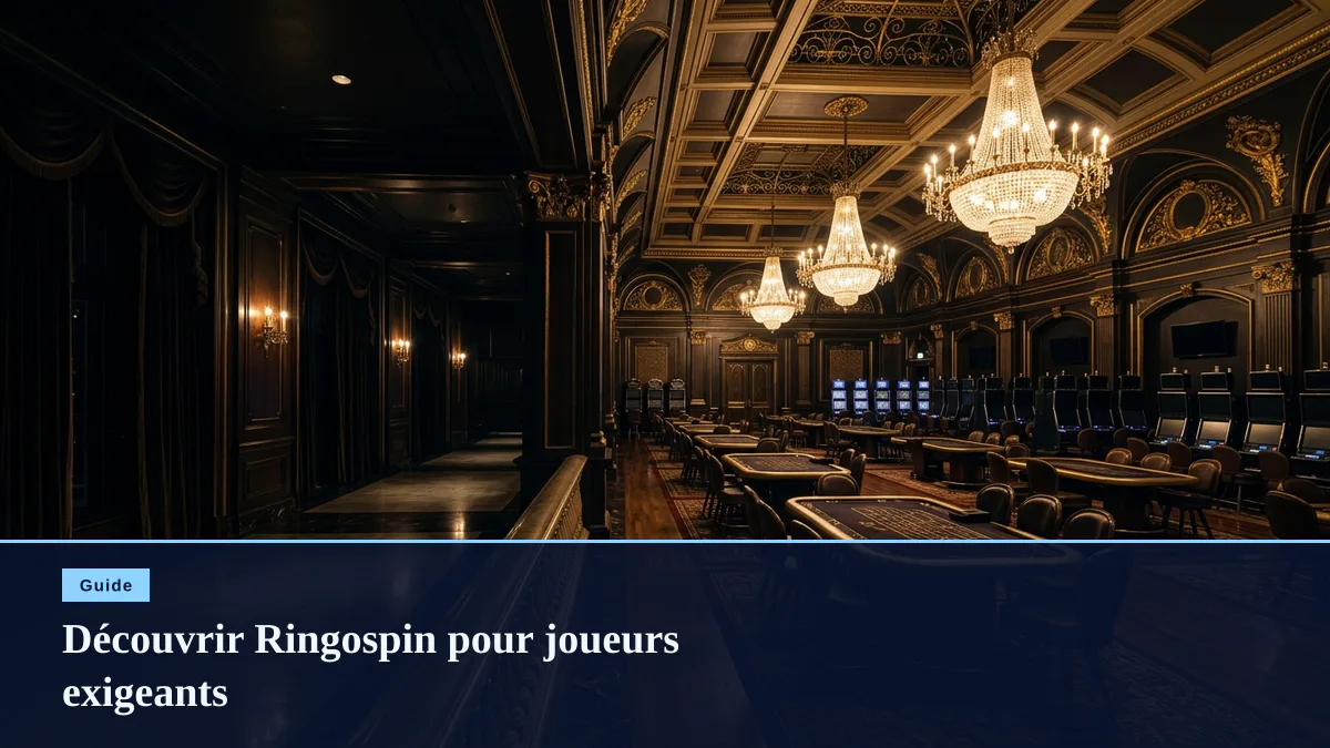 Découvrir Ringospin pour joueurs exigeants