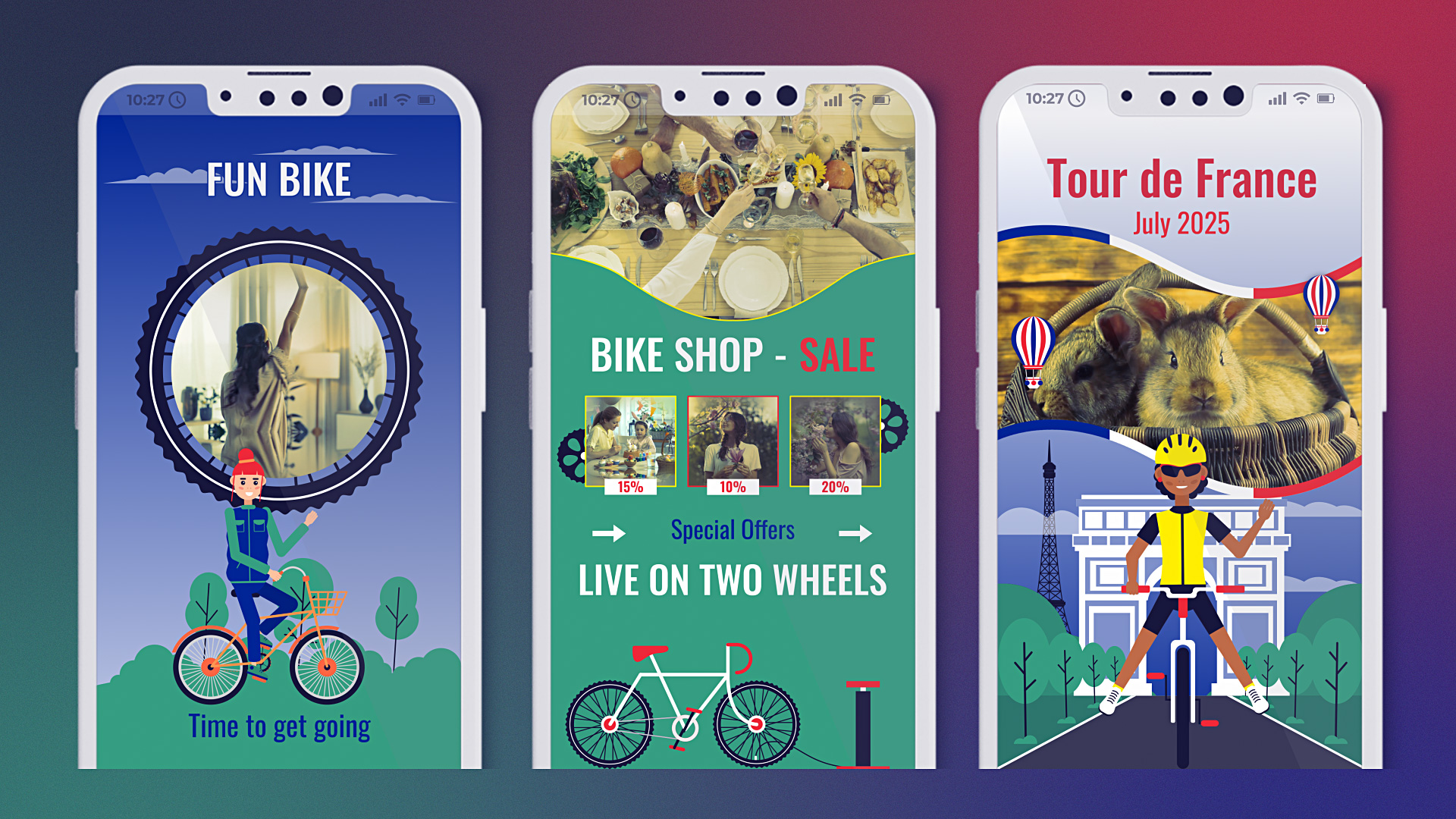 Bicycle Promo Stories Tour de France Instagram Cycling Event Promo