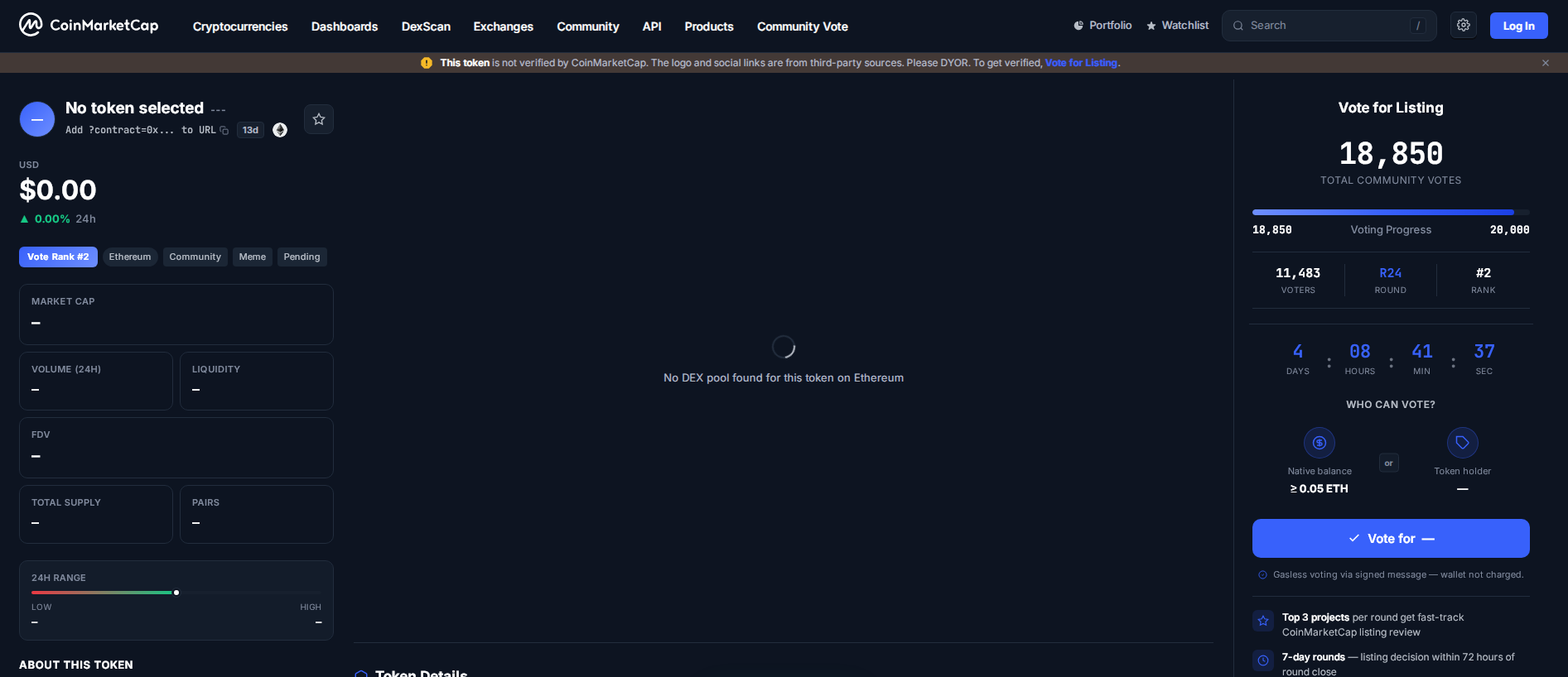 Forensic screenshot of votelistingstatus-io.netlify.app showing the phishing page layout