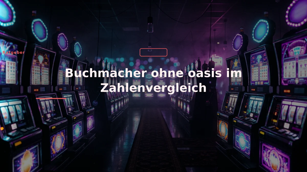 Buchmacher ohne oasis im Zahlenvergleich