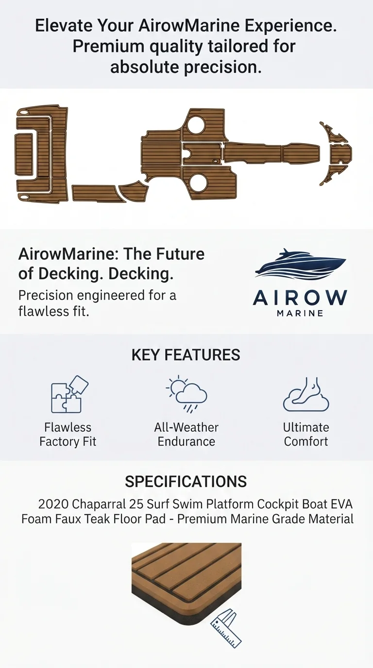 2020-chaparral-25-surf-swim-platform-cockpit-boat-eva-foam-faux-teak-floor-pad detail