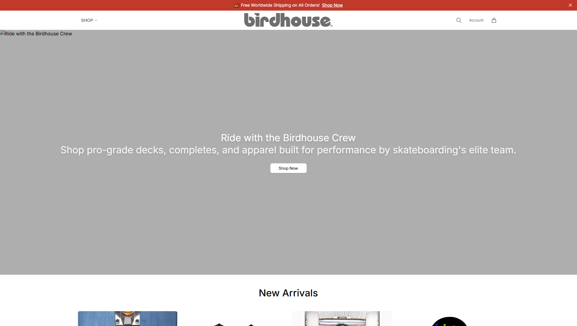 Primary capture · birdhouseskateboardsstudio.shop