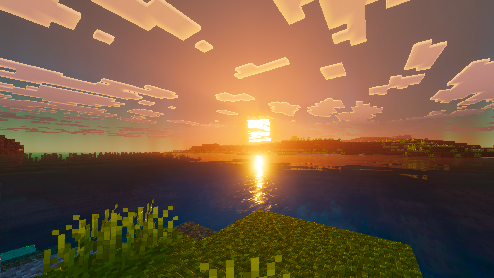 ocean sunset golden