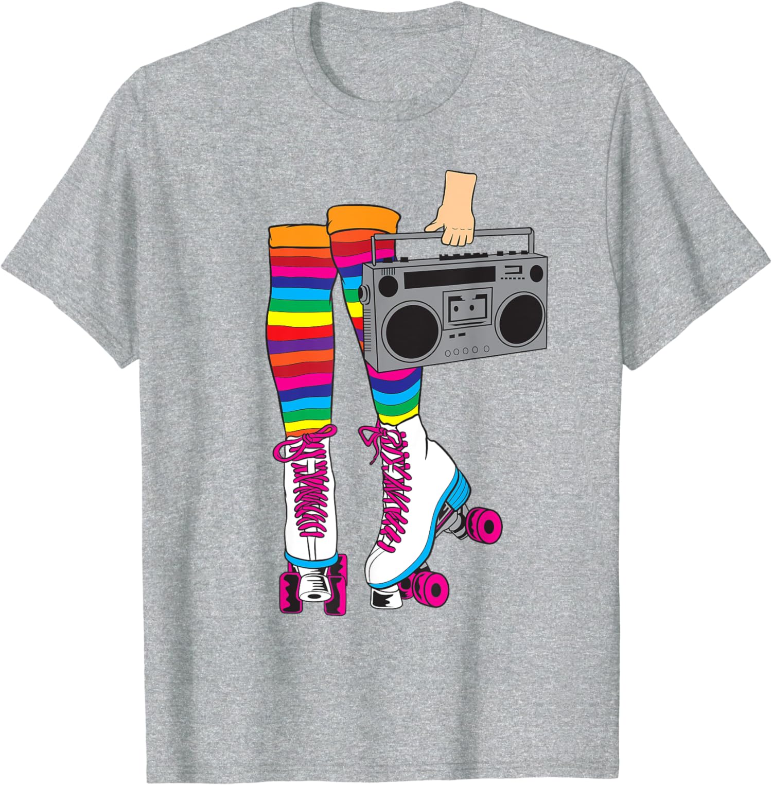 Retro Rollerskates Funny 80’s Roller Disco Skating Unisex T-Shirt