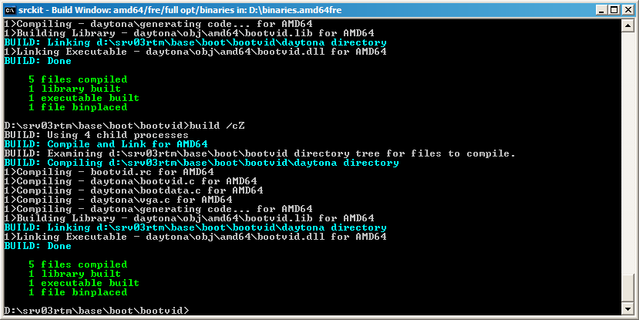 bootvid from scratch