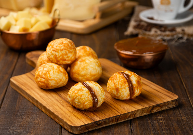 Pão de queijo sabor Doce de Leite