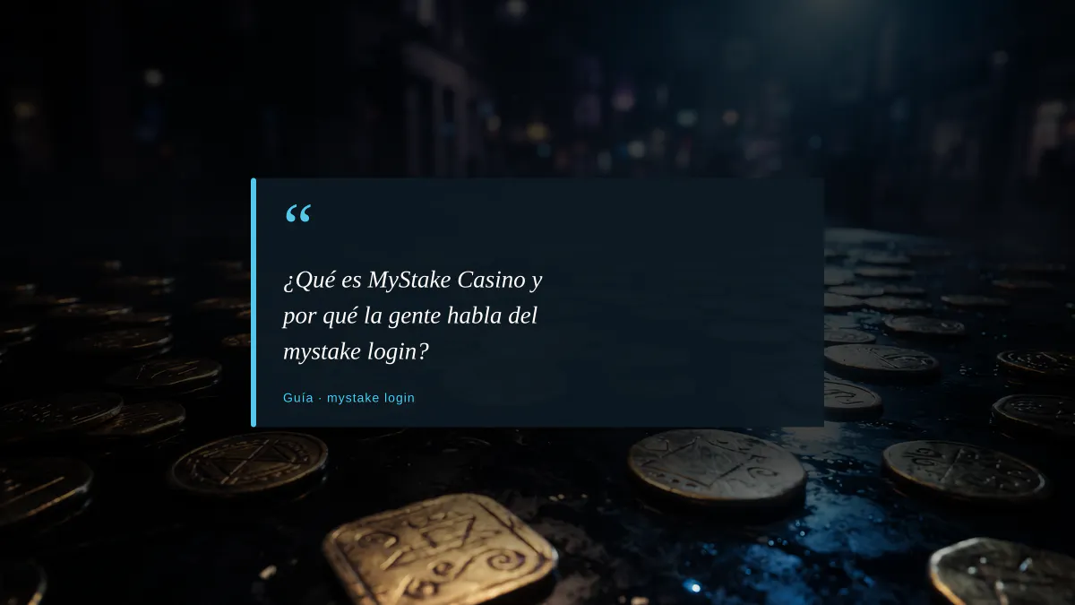¿Qué es MyStake Casino y por qué la gente habla del mystake login?