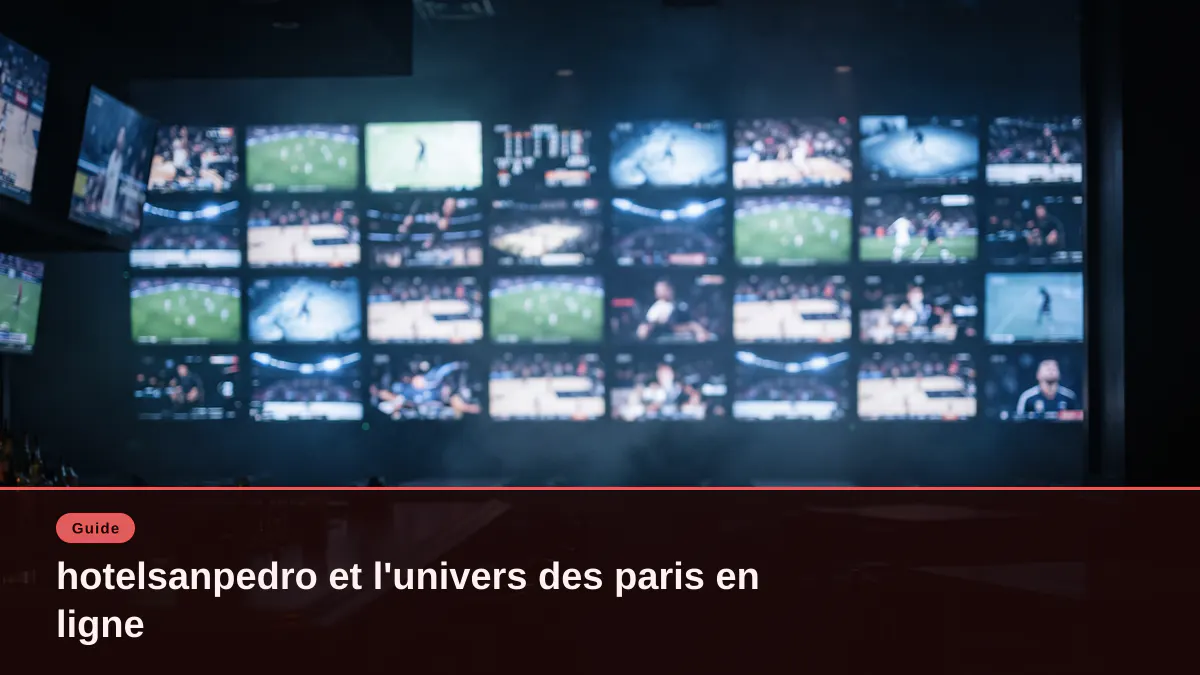 hotelsanpedro et l'univers des paris en ligne