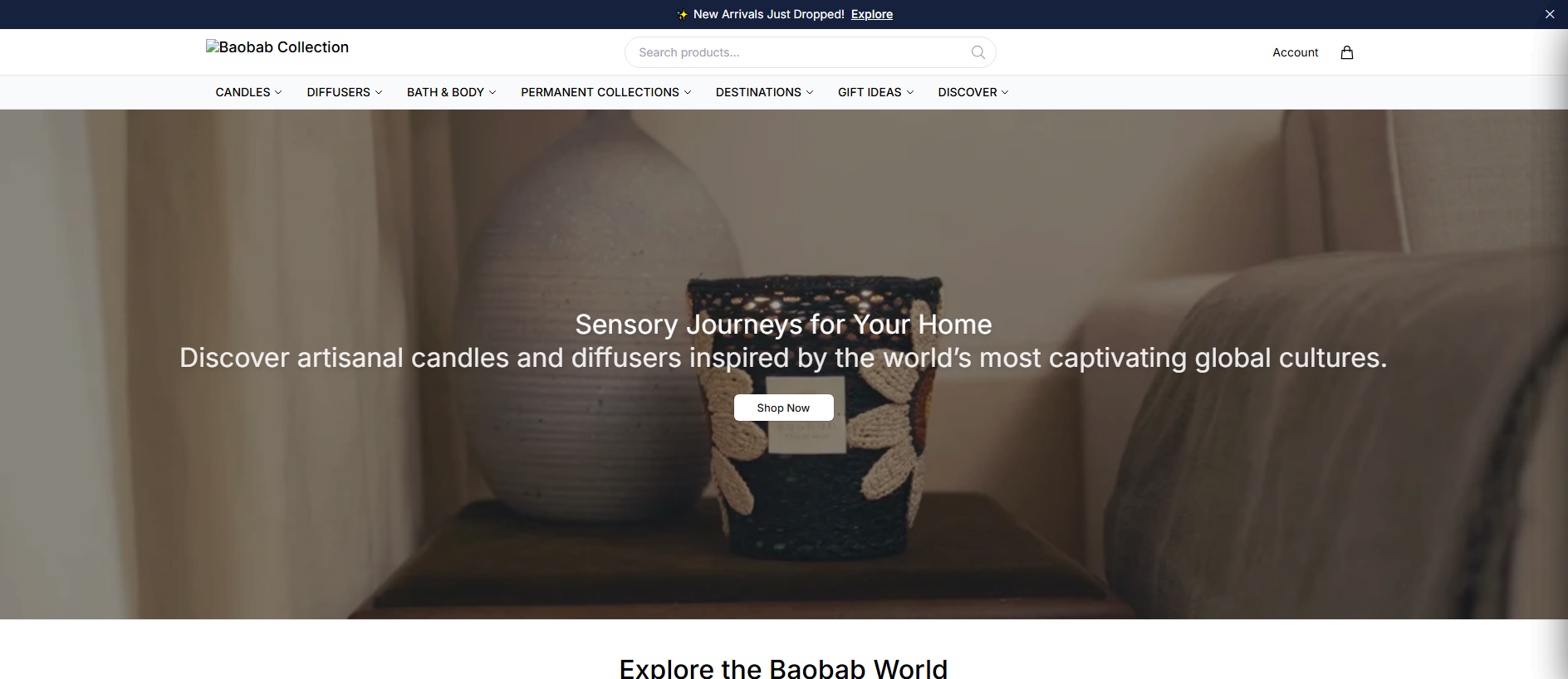 Stored capture of baobabcollectionliving.shop