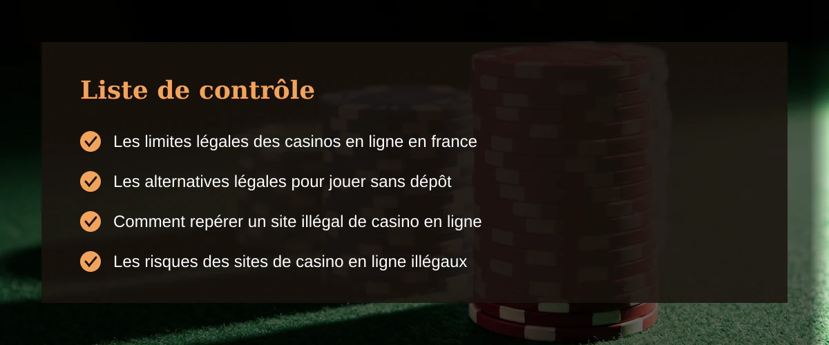 Chercher un code bonus casino sans dépôt en france : ce que j’ai vraiment compris — Liste de contrôle