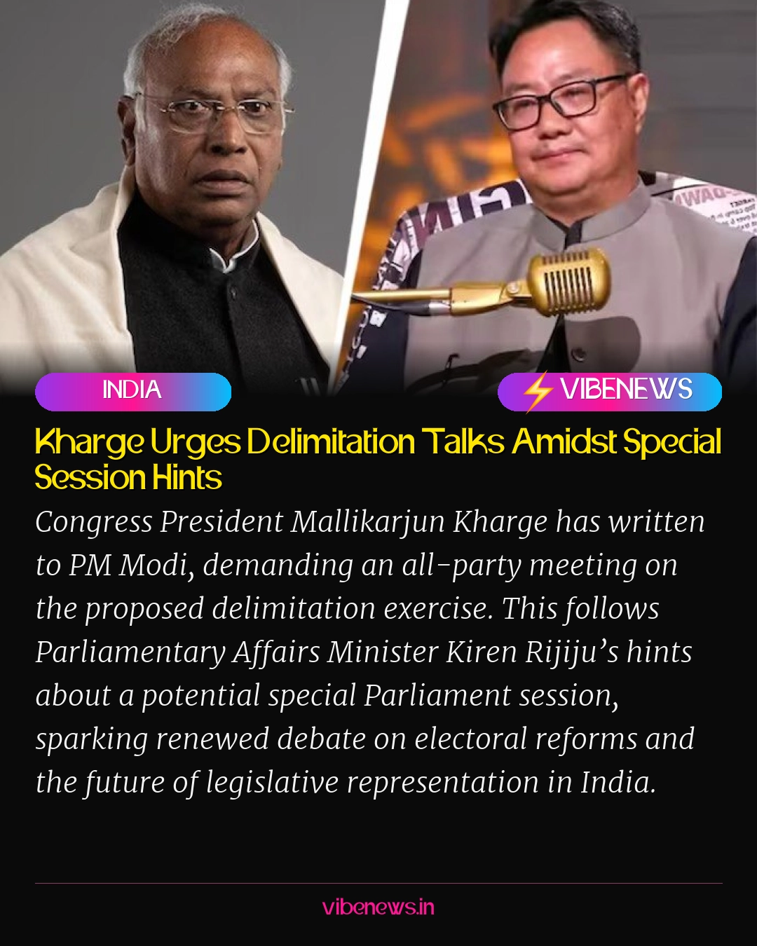 Kharge Urges Delimitation Talks Amidst Special Session Hints