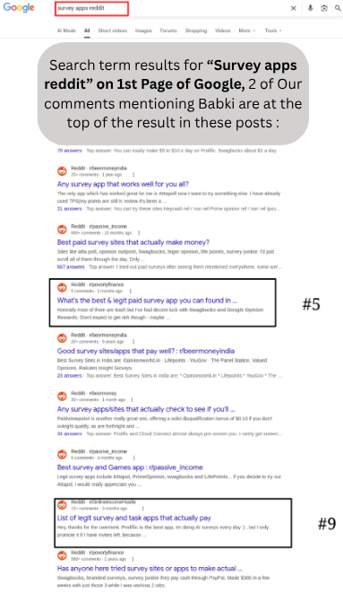 Comments Ranking