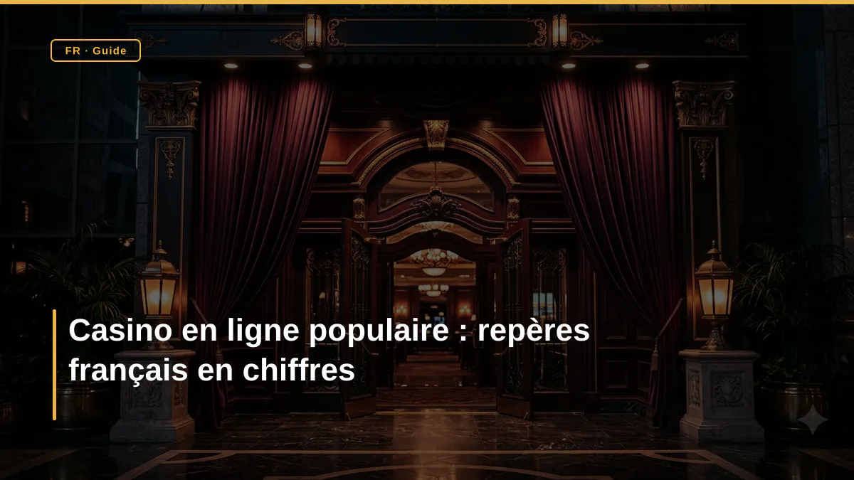 Casino en ligne populaire : repères français en chiffres