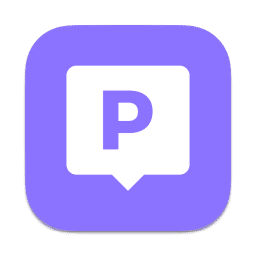 PopChar logo — special character and symbol insertion utility for Mac by Ergonis