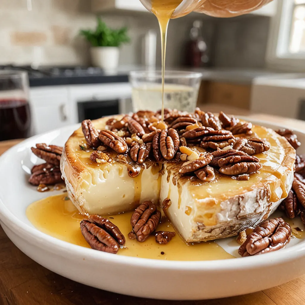 Easy Baked Brie with Honey & Pecans - Perfect Appetizer Recipe