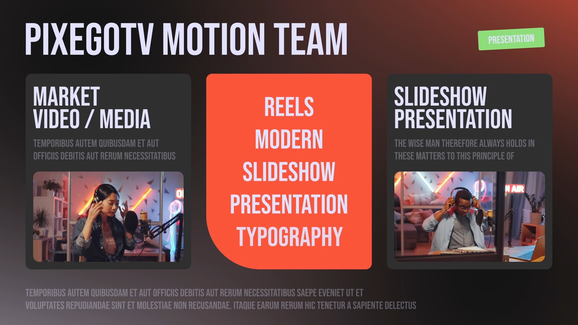 Modern Presentation Corporate Slideshow Modern Presentation Corporate Slideshow