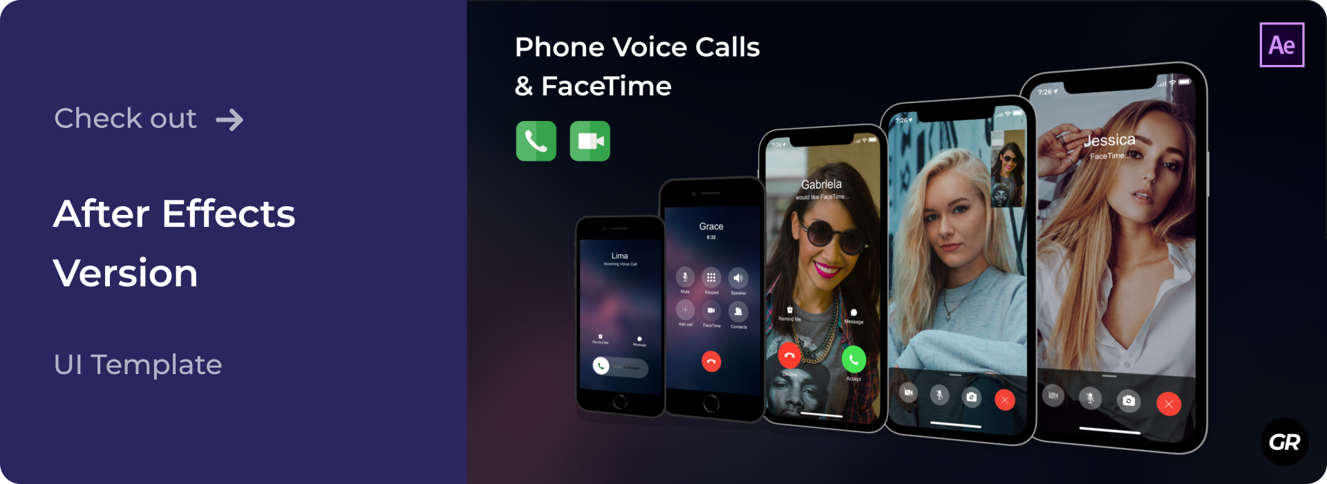 Check out iPhone Calls UI Template