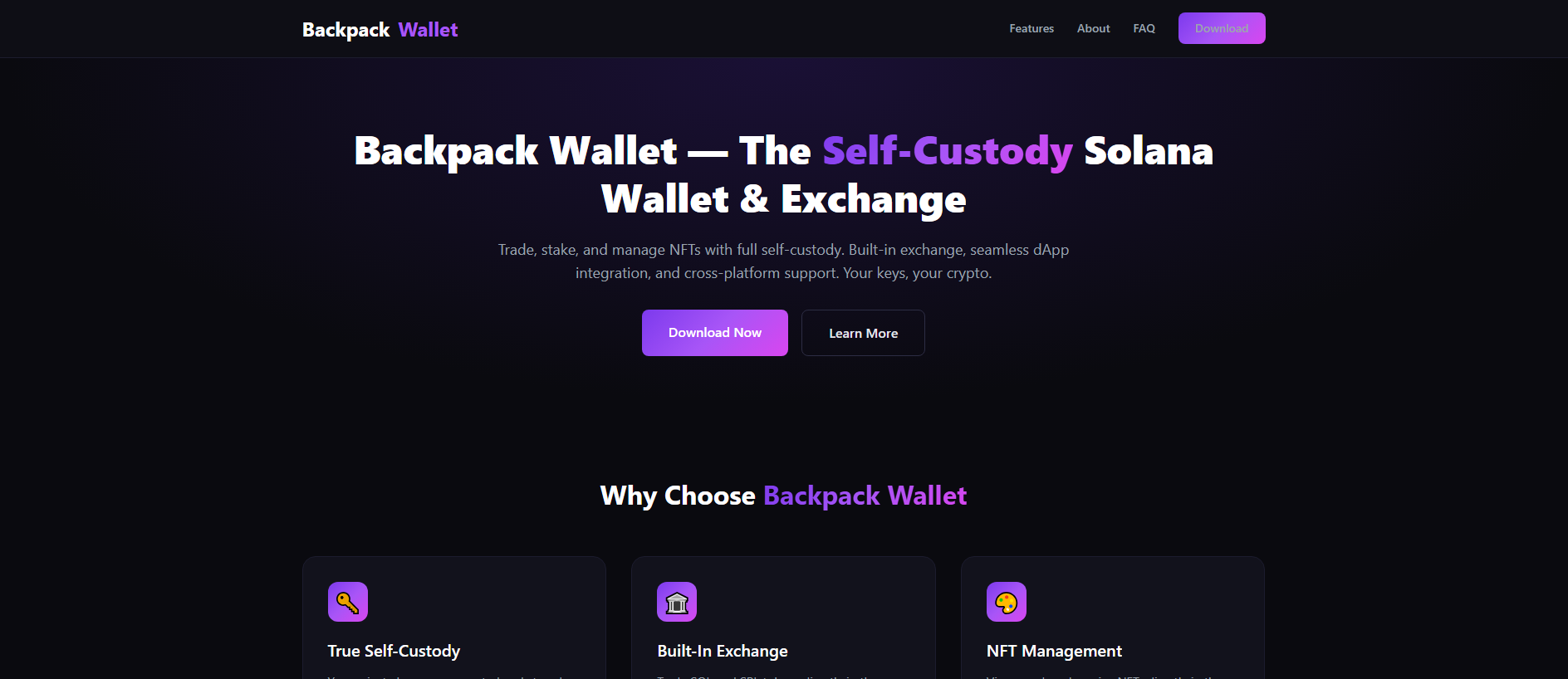 Stored capture of v2-backpackwallet.com