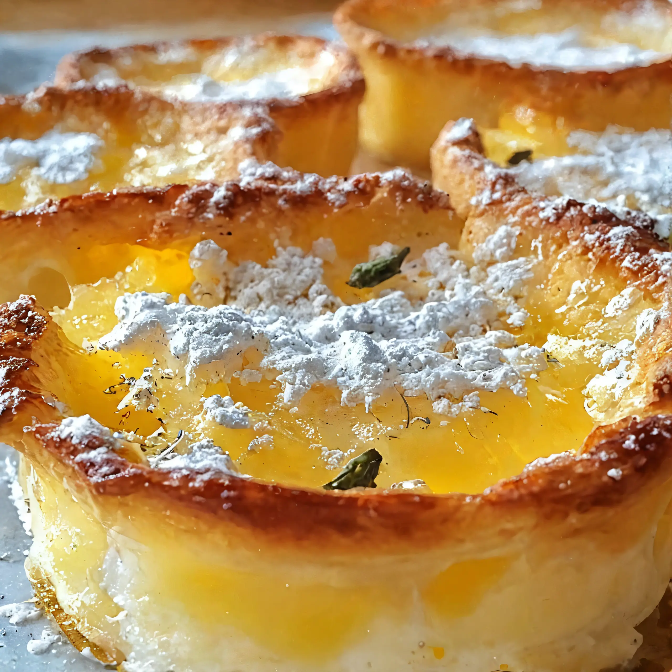 Delicious Mini Baby Lemon Impossible Pies