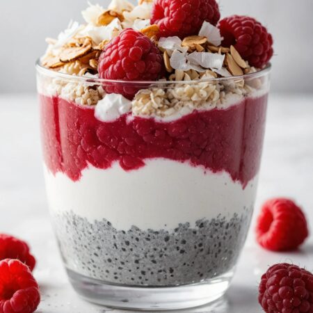 Maple-Sweetened Raspberry Chia Pudding