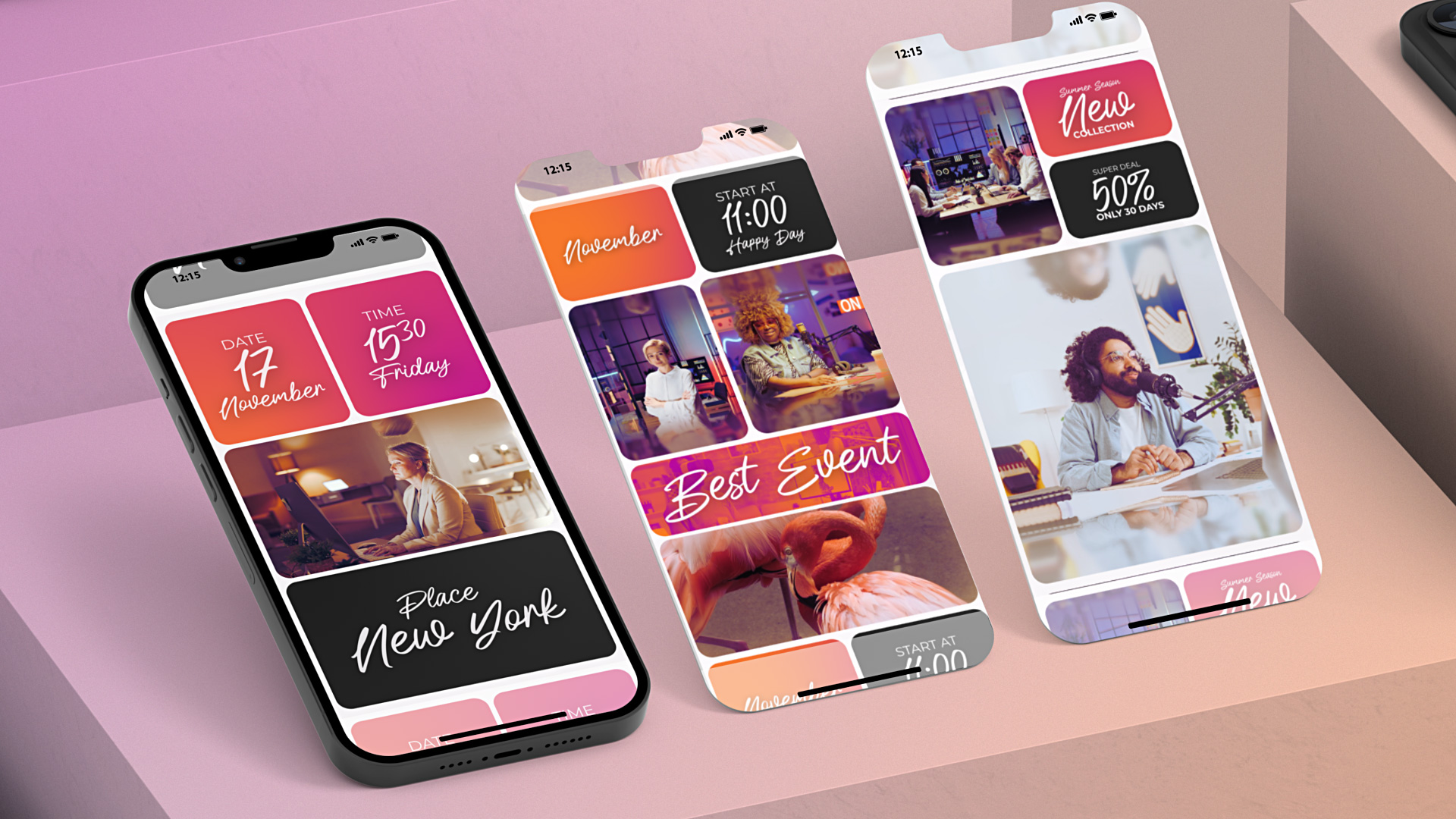 Event Promo Split Screen Vertical Video Reels Red Slideshow Event Promo Split Screen Vertical Video Reels Red Slideshow