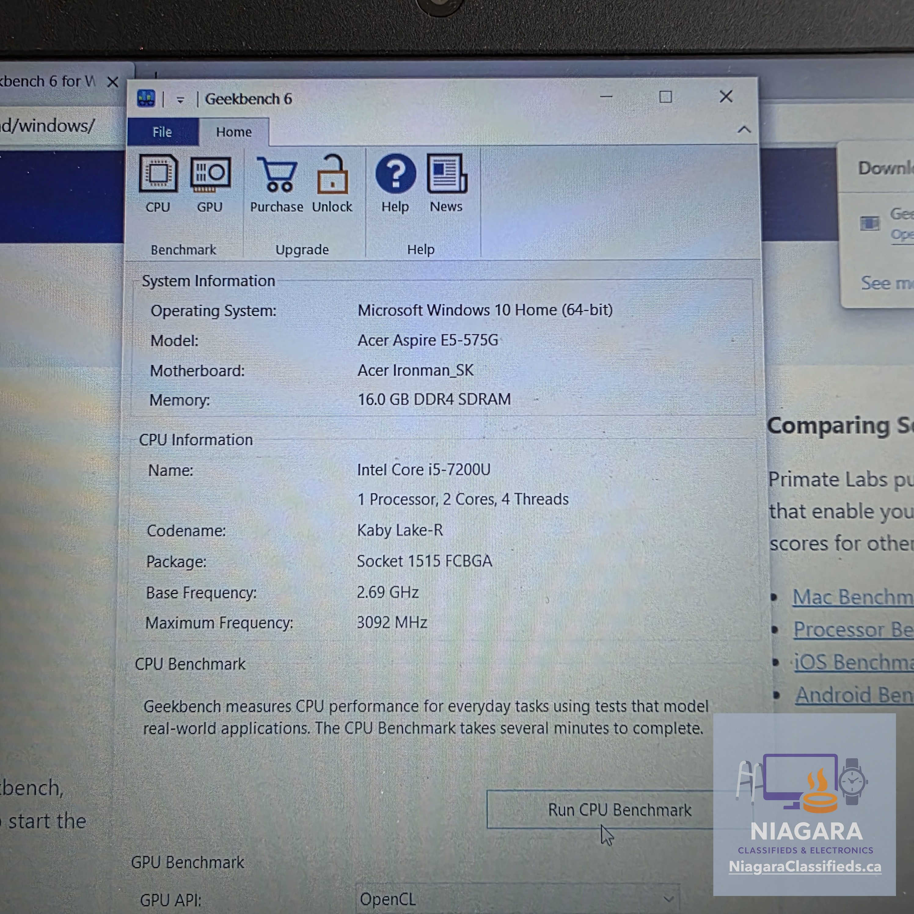 Acer Aspire E5-575G-55NW - Core i5 7th gen, 16GB RAM - NEW THERMAL PASTE AND PADS! – Image 9