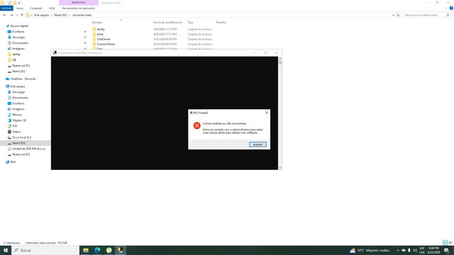 Error de licencia