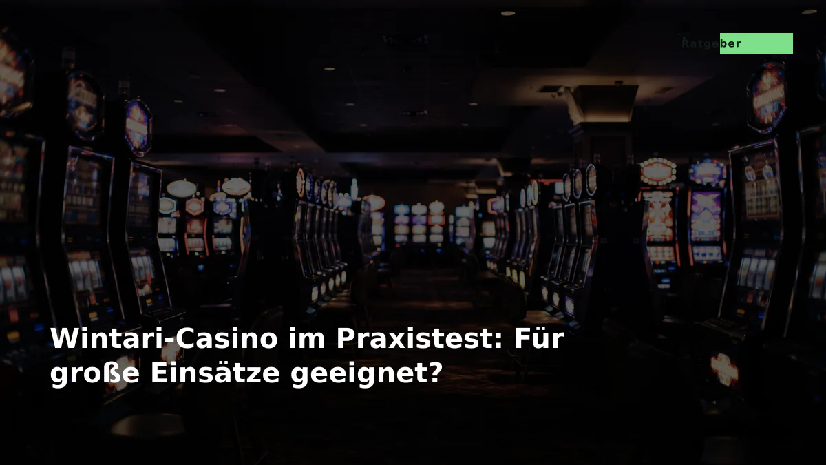 Wintari-Casino im Praxistest: Für große Einsätze geeignet?