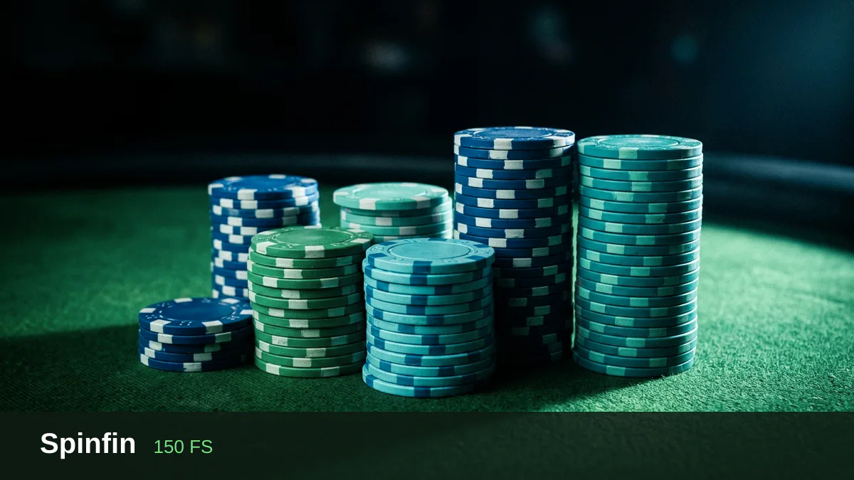Spinfin casino — welkomstbonus 100% match bonus tot €2.000 + 150 FS, betalingen: Visa, Mastercard, Skrill, Neteller, Paysafecard