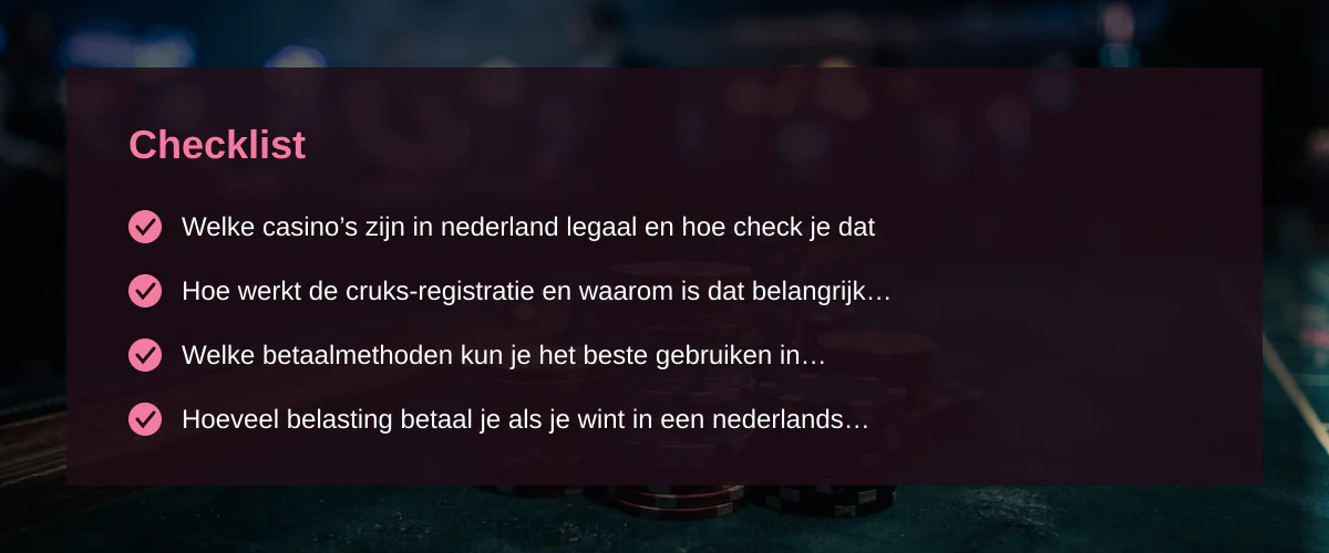 Wat je echt moet weten over alle online casino nederland — Checklist