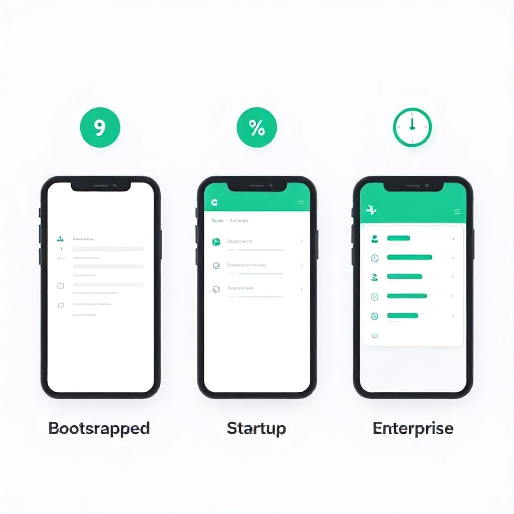 Visual comparison of CCPA compliance tool tiers and budgets for mobile apps