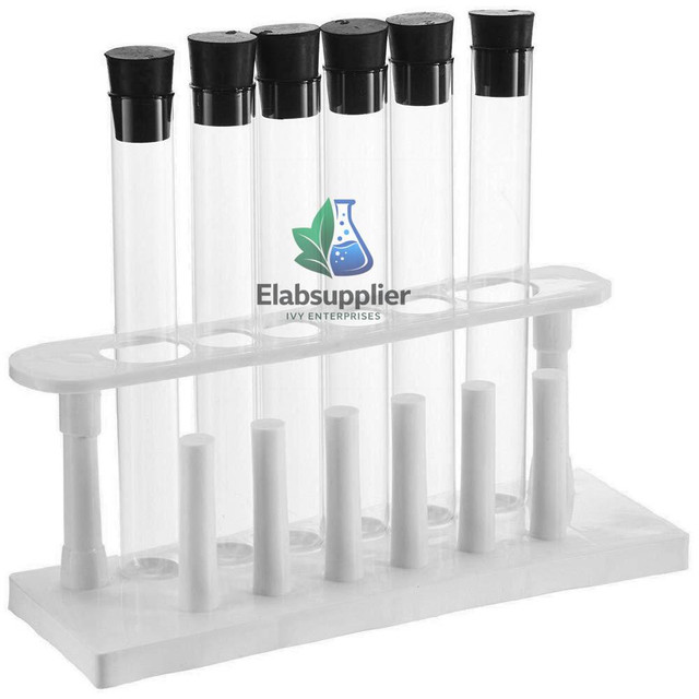 Test tube set 12 pieces borosilicate wooden rack school lab India