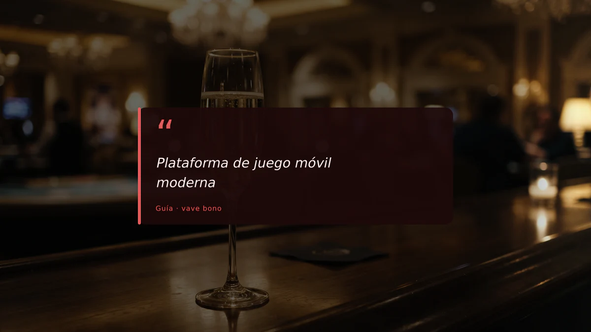 Plataforma de juego móvil moderna