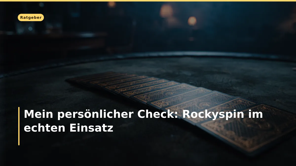 Mein persönlicher Check: Rockyspin im echten Einsatz