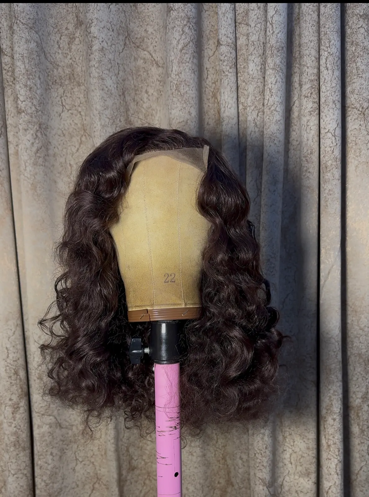 14” choco brown loose wavy
