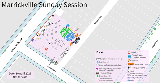 Marrickville-Sunday-Session-site-map