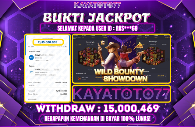 KAYATOTO77 - Bukti Jackpot Besar Di KAYATOTO77 Dalam Permainan PGSOFT - WILD BOUNTY SHOWDOWN