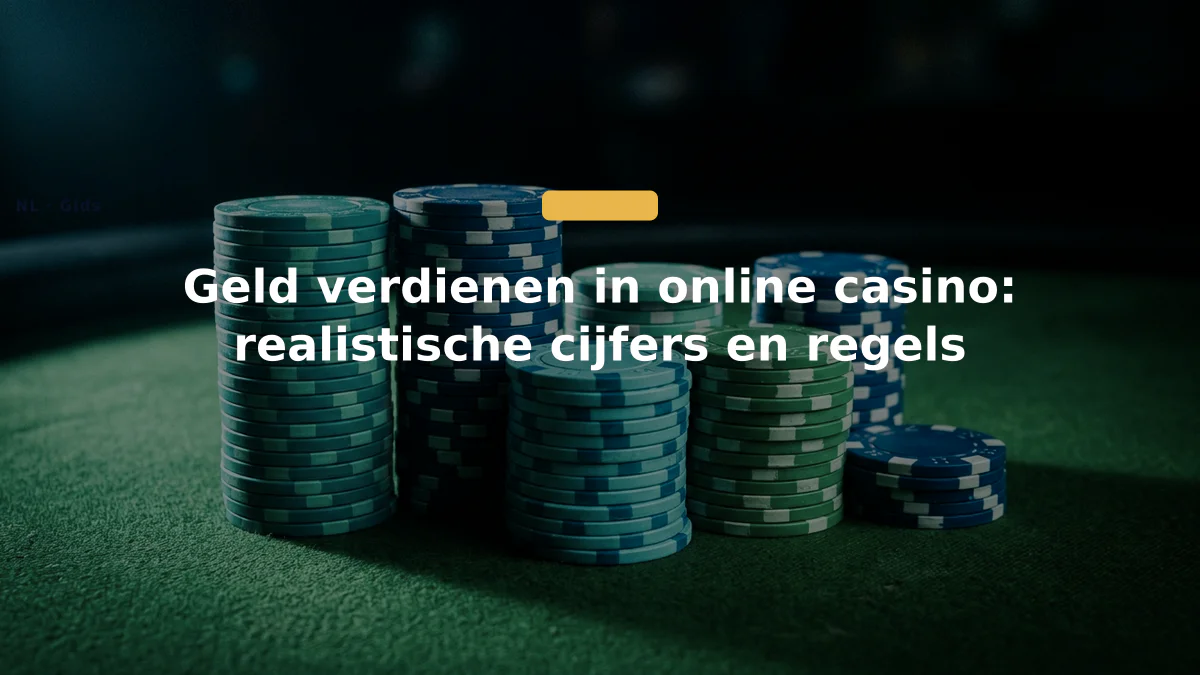 Geld verdienen in online casino: realistische cijfers en regels