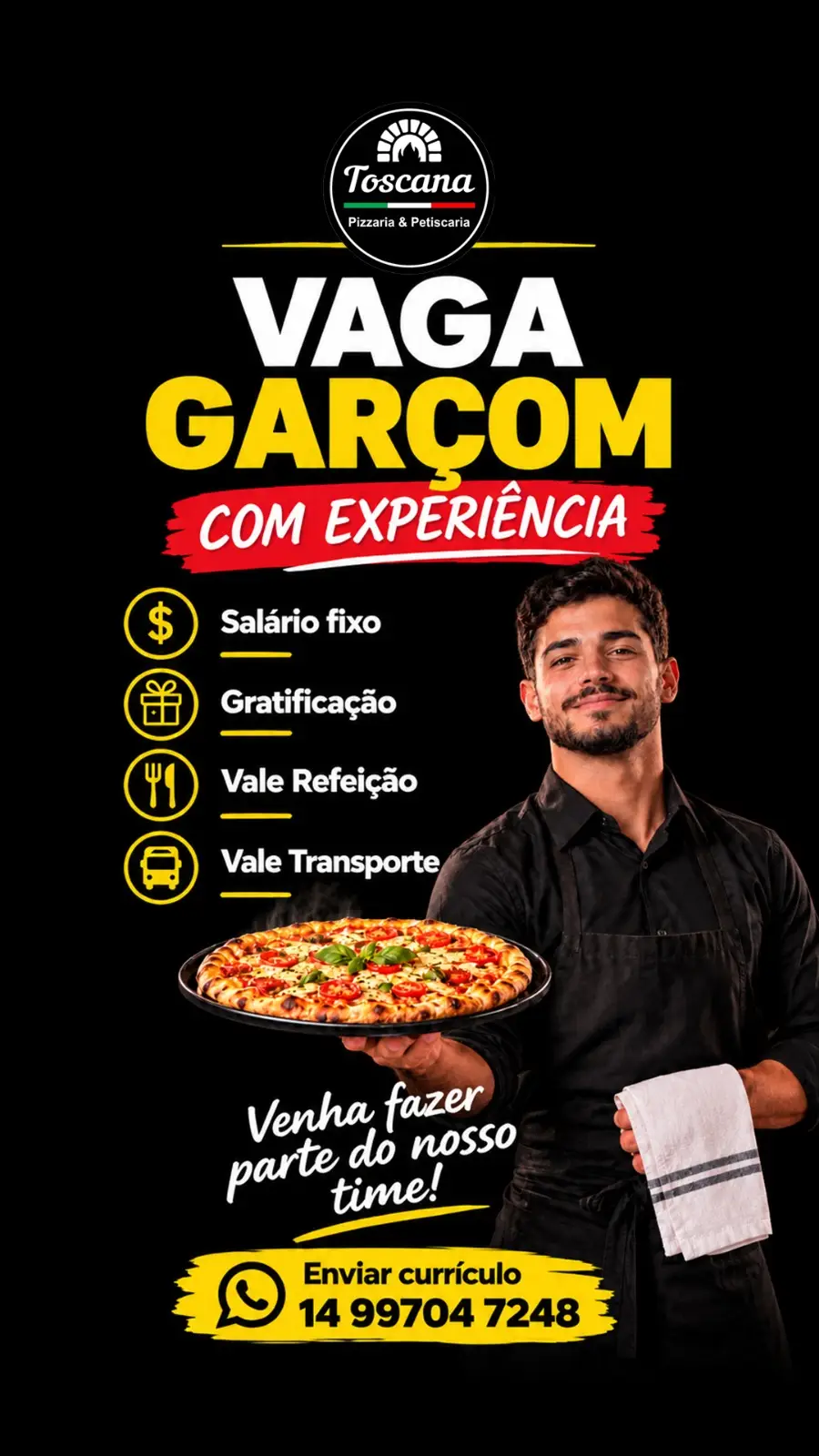 Vaga Para Gar&Ccedil;om Com Experiencia