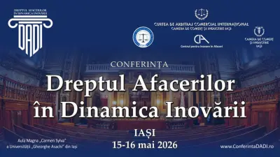 Conferința „Dreptul Afacerilor în Dinamica Inovării” pe 15-16 mai 2026