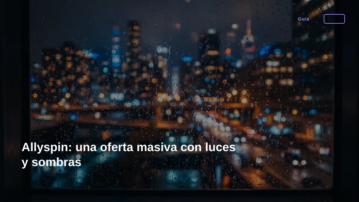 Allyspin: una oferta masiva con luces y sombras