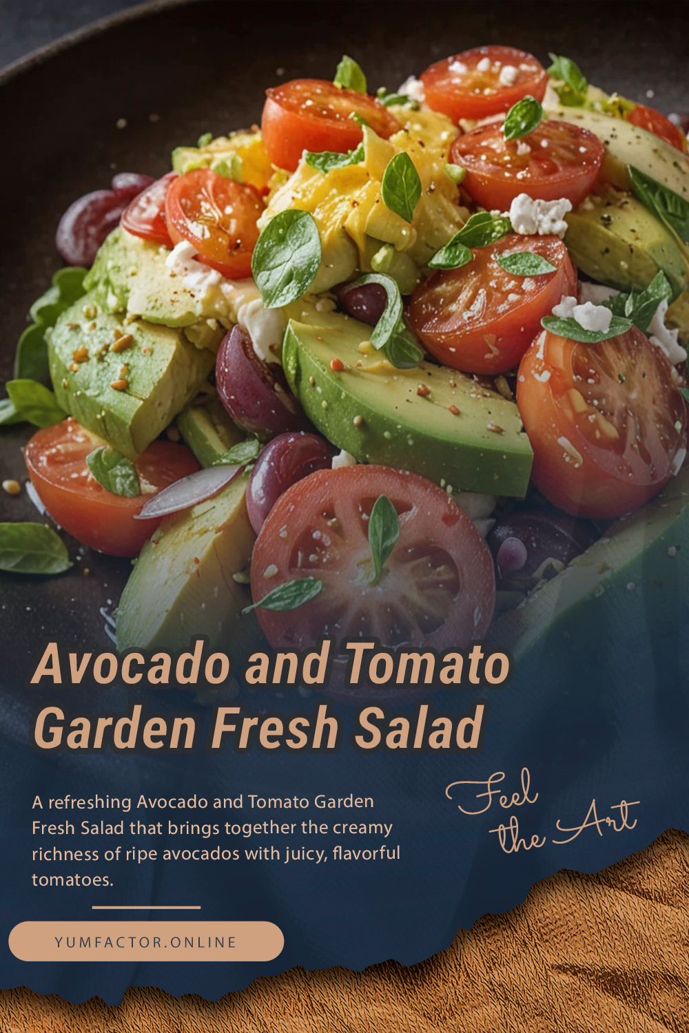 Avocado and Tomato Garden Fresh Salad